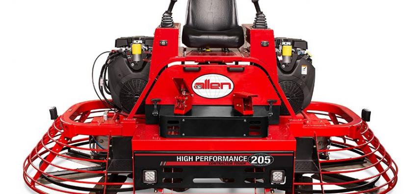 Allen Introduces the New HP205 High Performance Riding Trowel