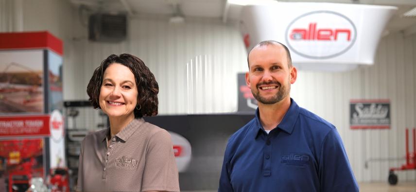 Pictured (L to R) Shannon Powers (Vice President of Finance and Administration), Josh Whitaker (Director of Operations) 
